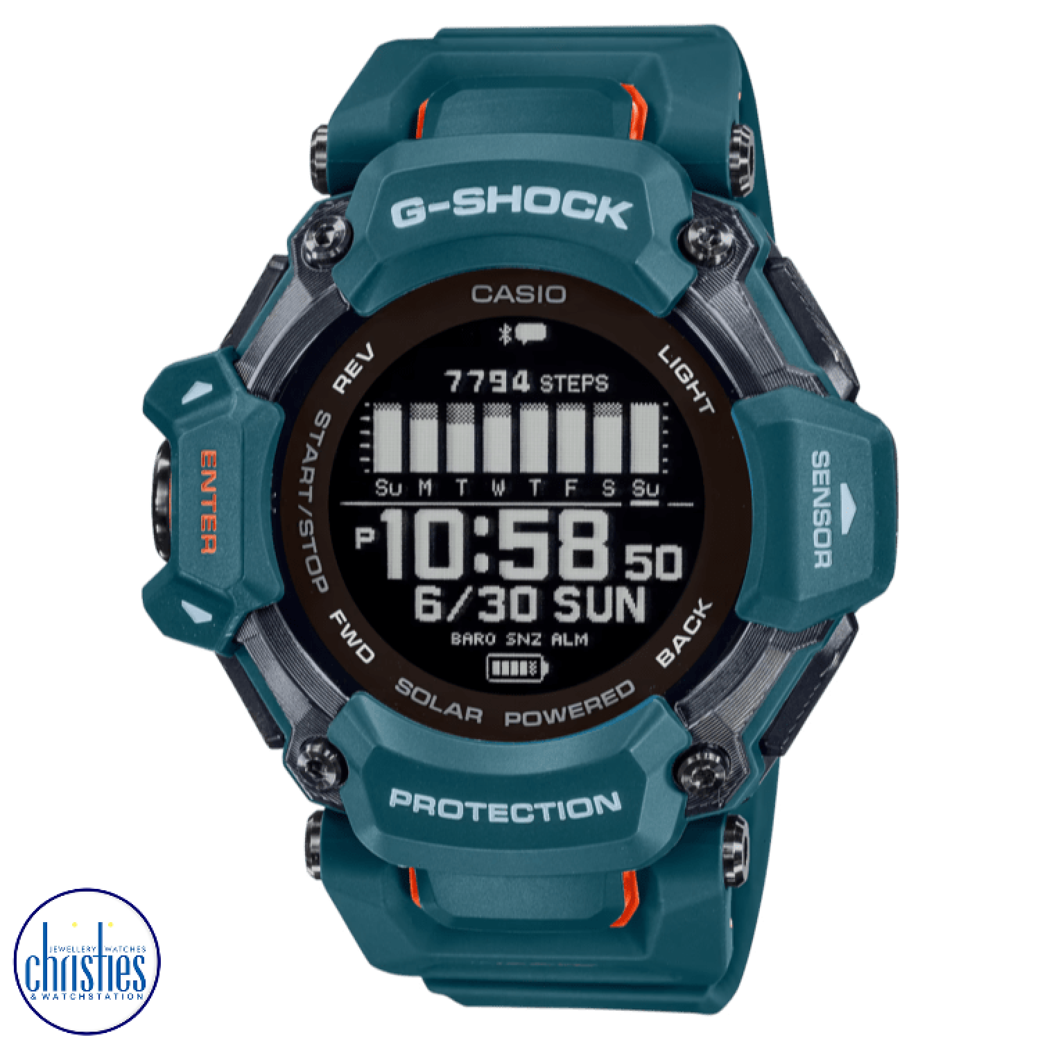 Christies Jewellery - GBDH2000-2 G-Shock G-SQUAD GPS Sports Watch GBDH2000-2 G-Shock G-SQUAD GPS Sports Watch .Elevate Your Training Game with Casio G-Shock Multi-Sport Watch