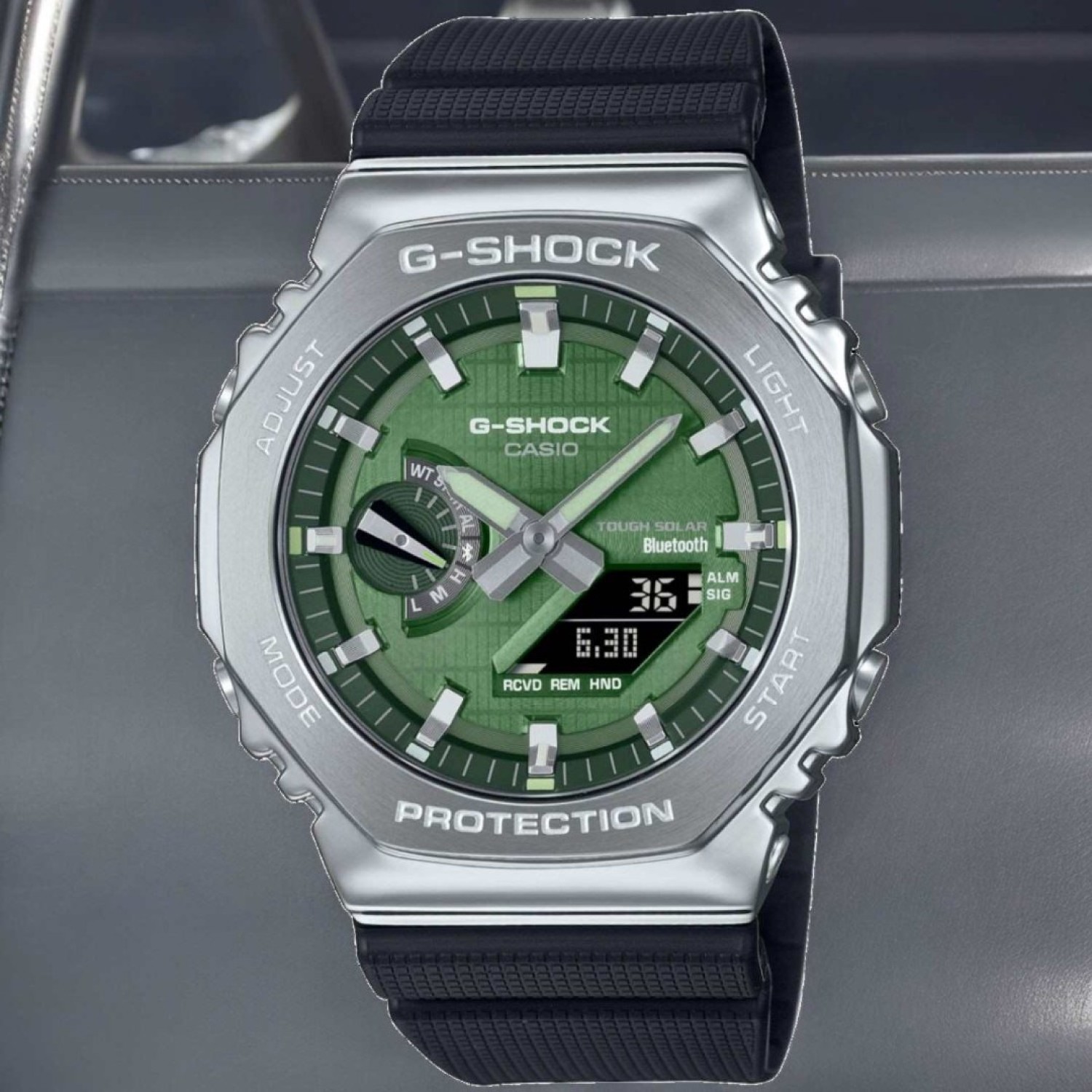 GBM2100A-1A3 G Shock Watch: Durable Design with Bluetooth Connectivity and Tough Solar Charging