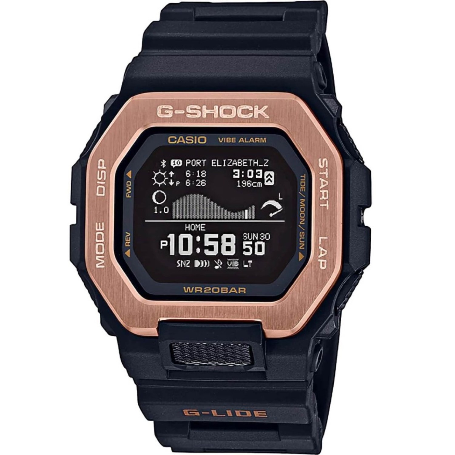 GBX100NS-4 G-Shock G-LIDE Night Surfing Watch GBX100NS-4 Afterpay GBX100NS-4 G-Shock G-LIDE Night Surfing Watch. From the G-LIDE Series of G-SHOCK extreme sports watches comes a pair of new models that add night surfing designs to the GBX-100. This new model comes with the ability to display information required by surf