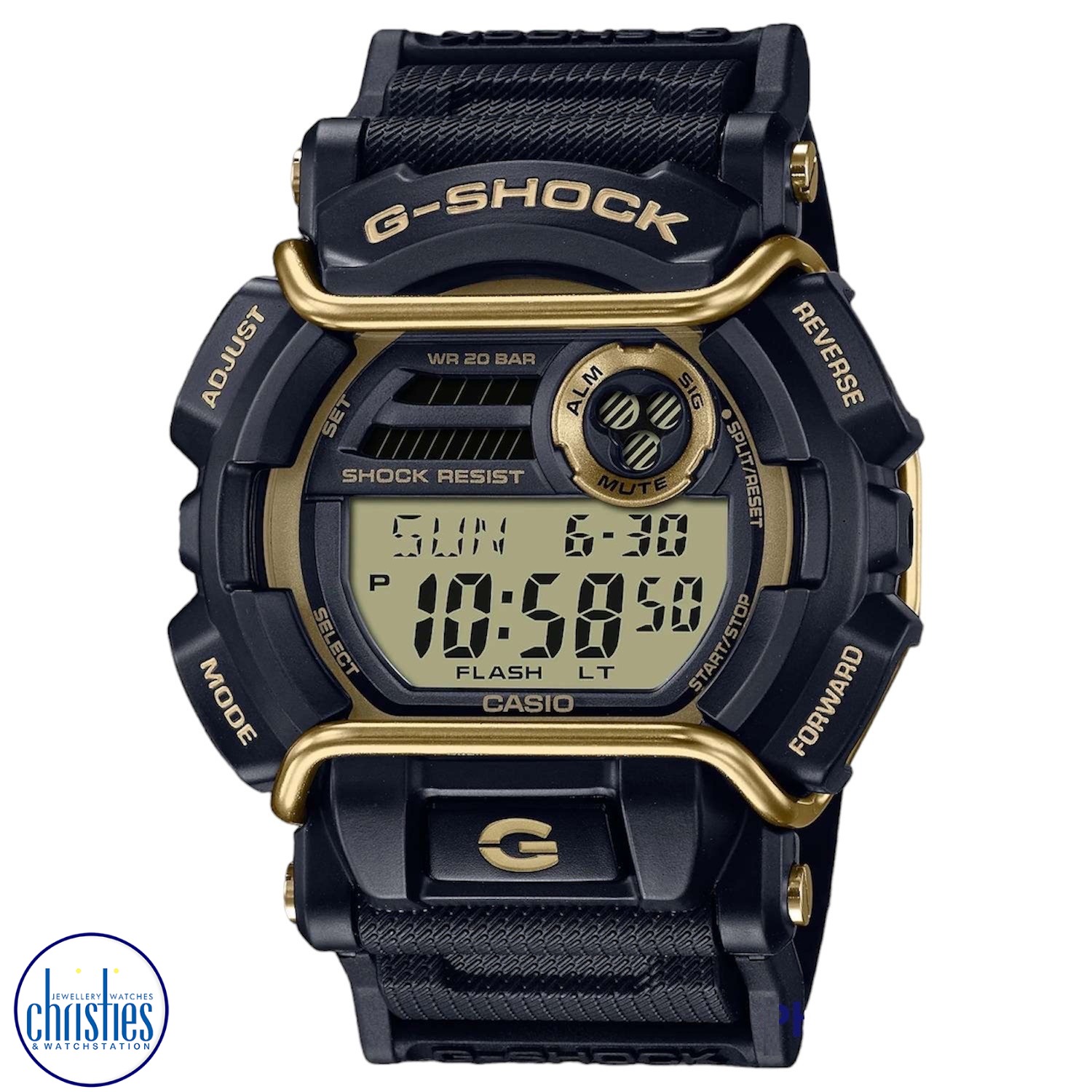 GD400GB-1B2 G-SHOCK Face Protectors Series. The GD400GB-1B2 is a sleek and stylish digital watch model from the renowned brand Casio.