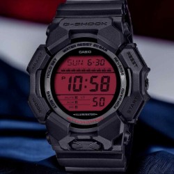 GD010BBR-1D G-Shock Black and Bold Red Digital Watch