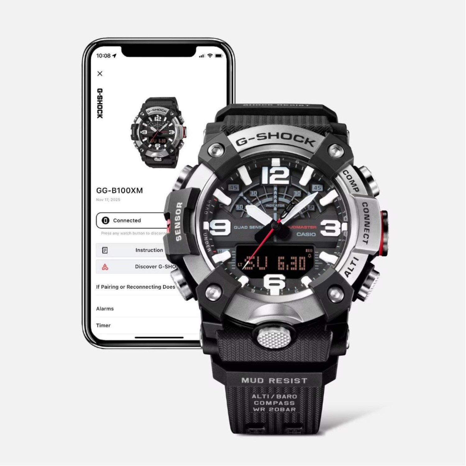 GGB100XM-1A Casio G-Shock MASTER of G Mudmaster – G-Shock NZ | G-Shock: rugged precision meets festive discounts for a timepiece that stands out. GGB100XM-1A Casio G-Shock MASTER of G Mudmaster by G Shock