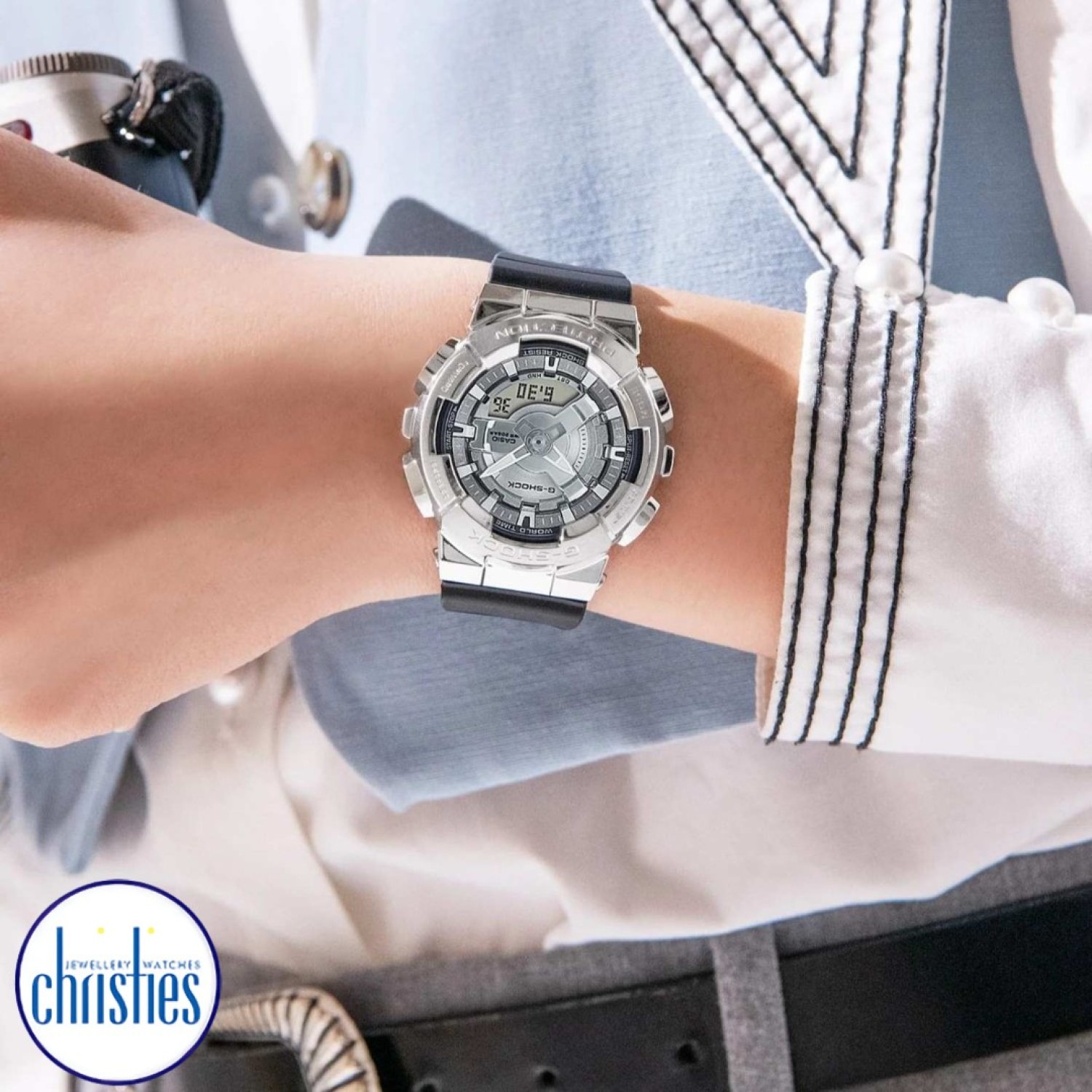 GMS110PG-1A G-Shock ANA-DIGI Watch Baby-G prices nz GMS110PG-1A G-Shock ANA-DIGI Watch. Go metal-clad in total comfort — with the popular GM-110 analog-digital combination G-SHOCK, now in an even slimmer, more compact construction. Baby-G watches price