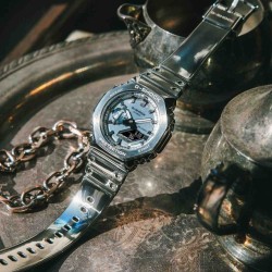 G-Shock GM2100YM-8A Monochromatic Silver Metallic Watch