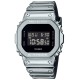 GM5600YM-8D G-Shock G-Steel Watch by G-Shock| With silver metal bezel and Silver Polished Silicon Band
