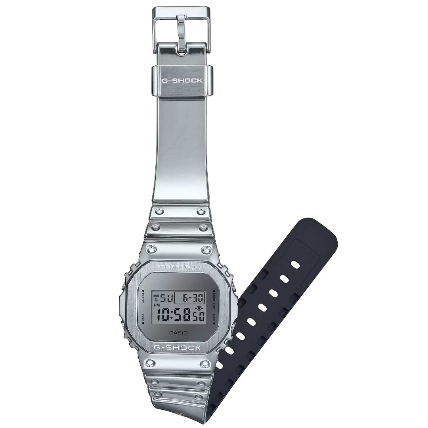 Casio G-Shock GM5600YM-8A8 Monochromatic Silver Watch Front View