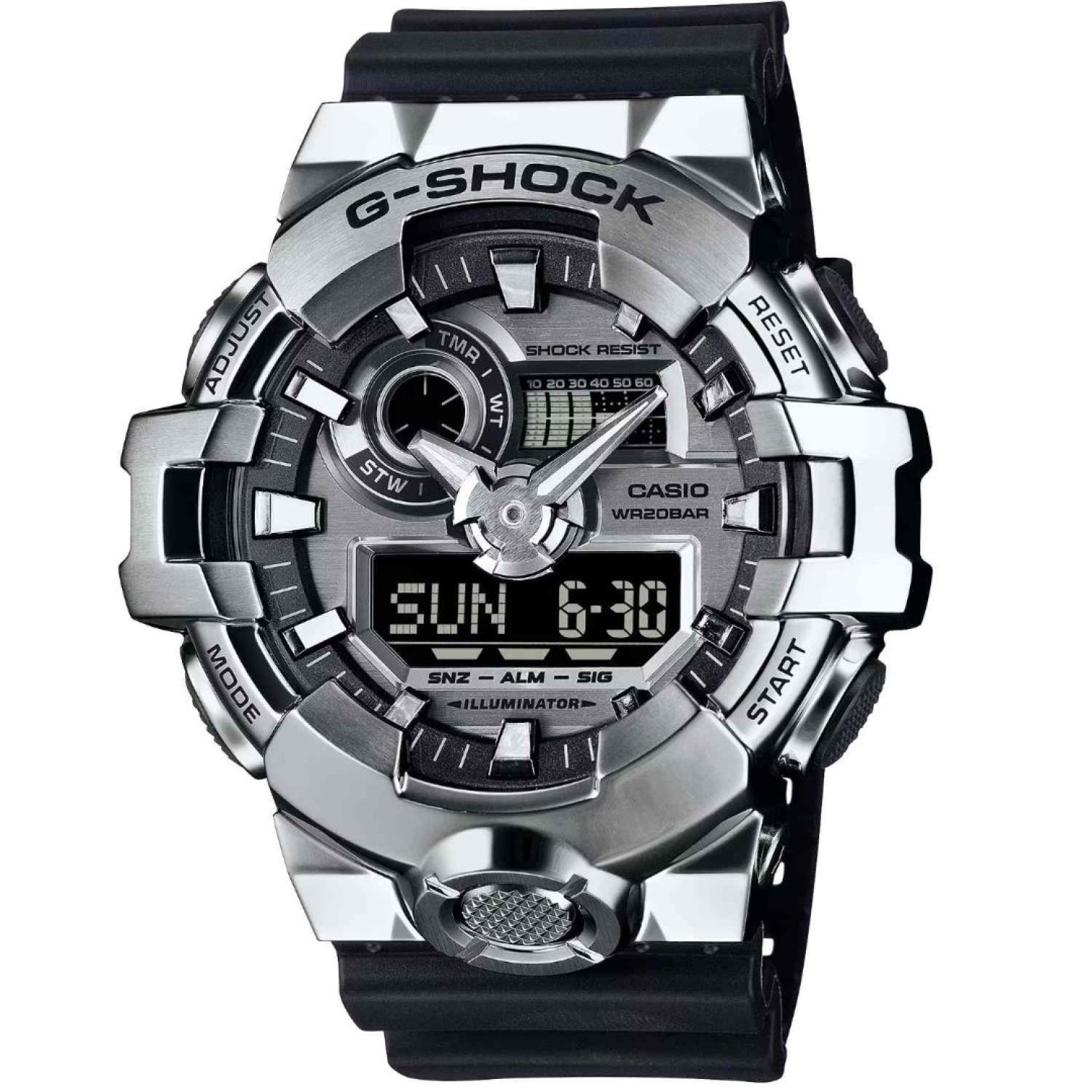 GM700-1A G-Shock G-Steel Series – Analogue Digital Watch | Rugged Elegance for the Holidays – FREE Delivery from NZ’s Trusted Stockis GM700-1A Casio G-Shock G-Steel Series Analogue Digital Watch – Rugged Black & Steel Design with 200m Water Resistance