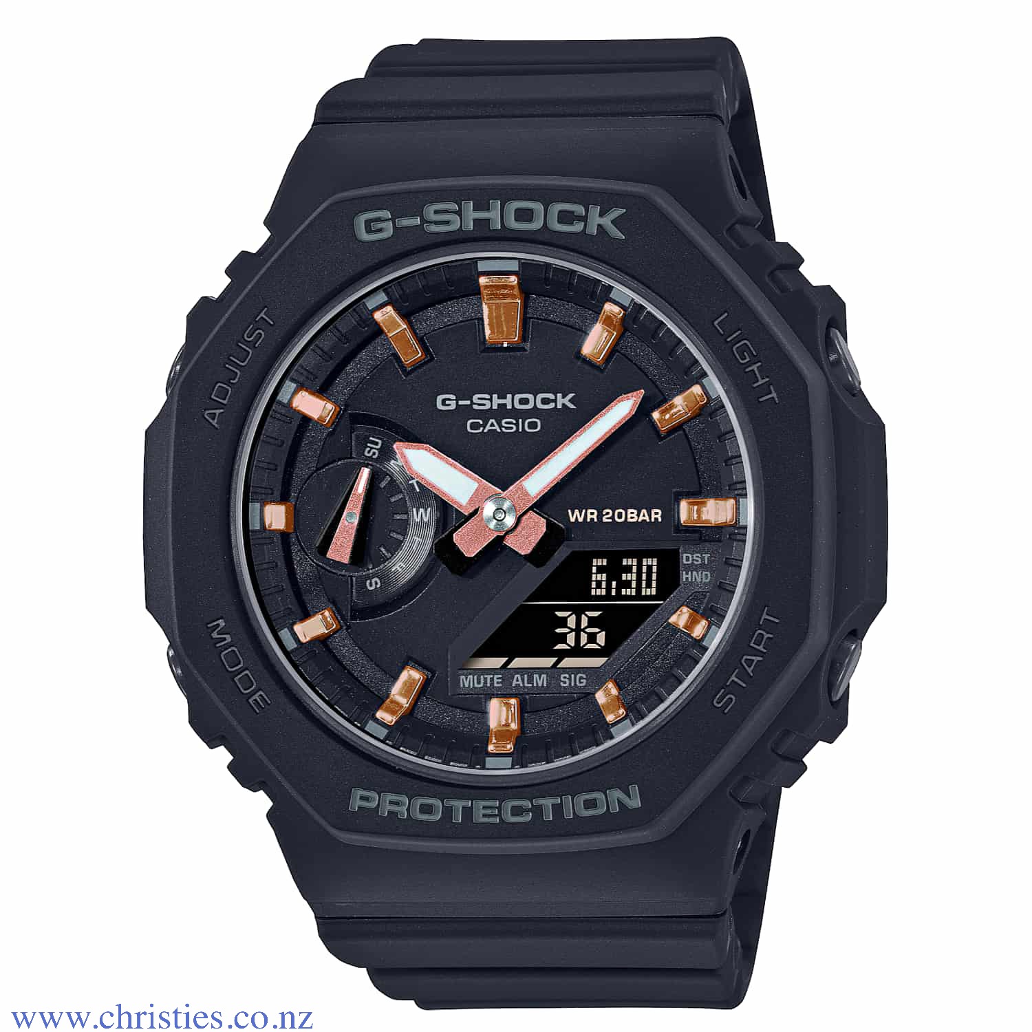GMAS2100-1A G-SHOCK Carbon Core Womens Watch. A new G-Shock GMA-S2100 series from Casio. The watches look just like smaller versions of the popular carbon core GA-2100 series but with colour schemes for women.  These new models (Oct 2019)  inherit th @chr
