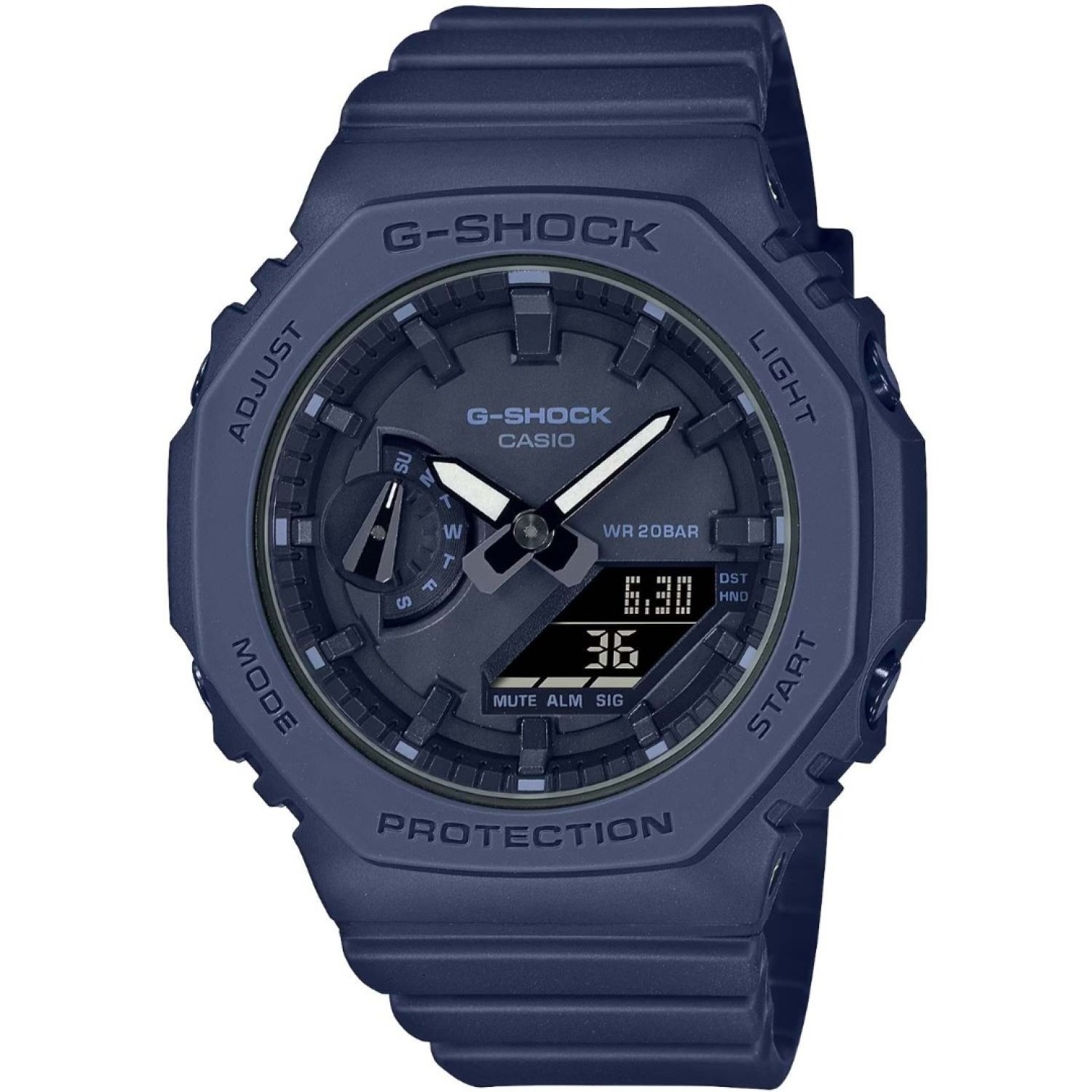 Christies Jewellery - GMAS2100BA-2A1 Mid-Size G-Shock Watch Auckland NZ GMAS2100BA-2A1 Mid-Size G-Shock Watch GMA-S2100BA-2A1 G-Shock with blue colour resin casing and strap