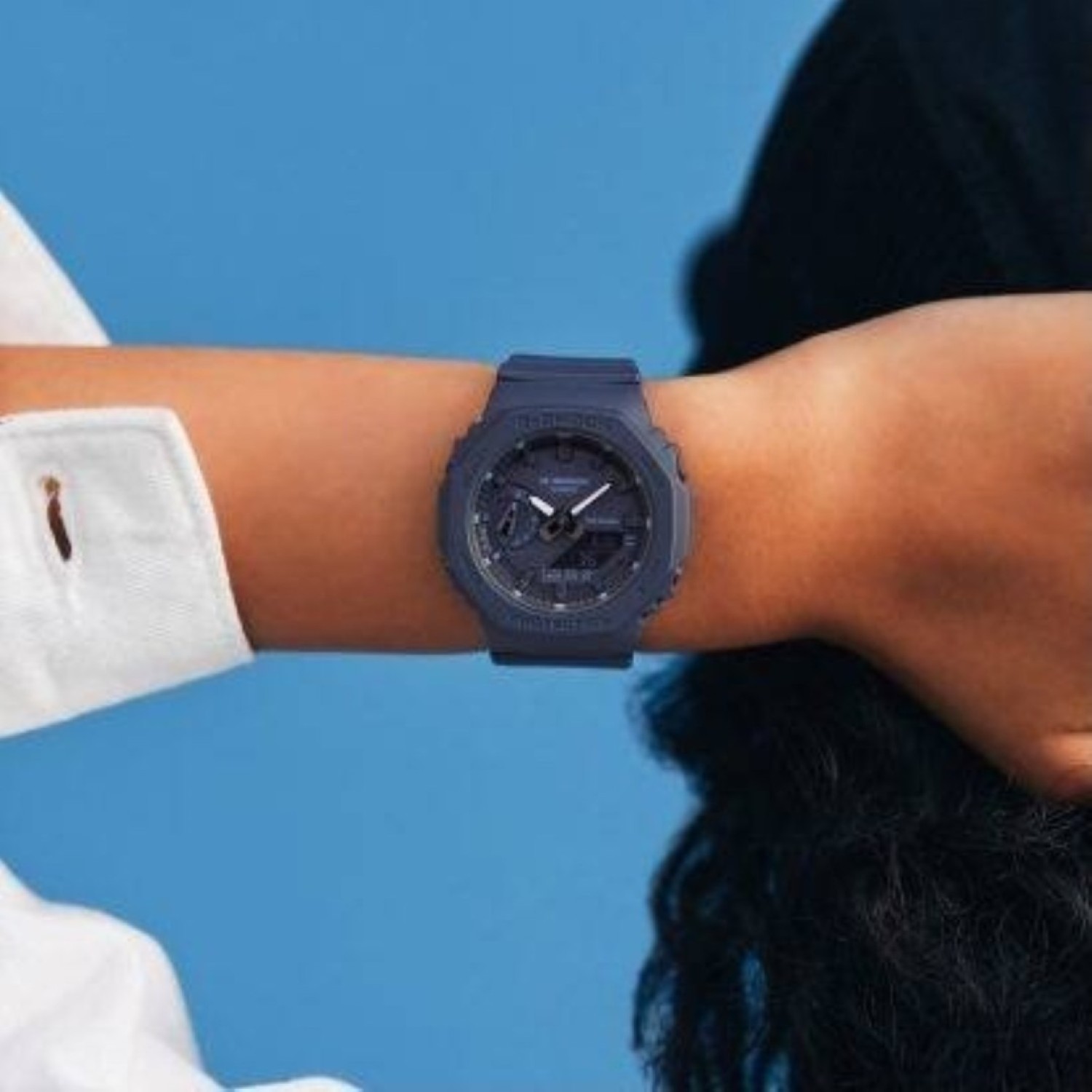 Christies Jewellery - GMAS2100BA-2A1 Mid-Size G-Shock Watch Auckland NZ GMAS2100BA-2A1 Mid-Size G-Shock Watch GMA-S2100BA-2A1 G-Shock with blue colour resin casing and strap