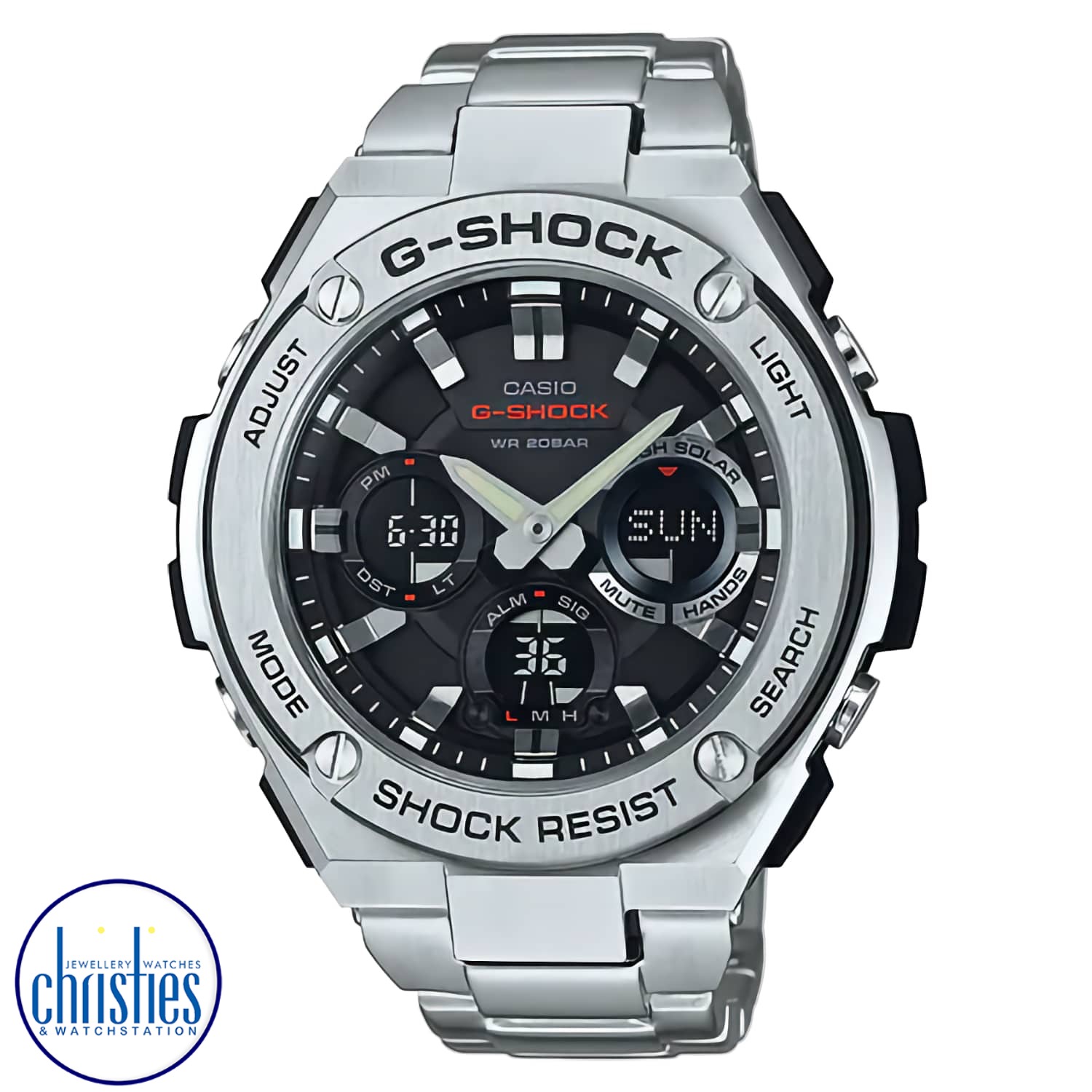 GSTS110D-1A G-Shock G-STEEL Watch g-shock prices nz GSTS110D-1A G-Shock G-STEEL Watch. From G-SHOCK, the watch brand that is constantly setting new standards for timekeeping toughness, comes G-STEEL, a watch series with a new "layer guard structure". g shock watches price