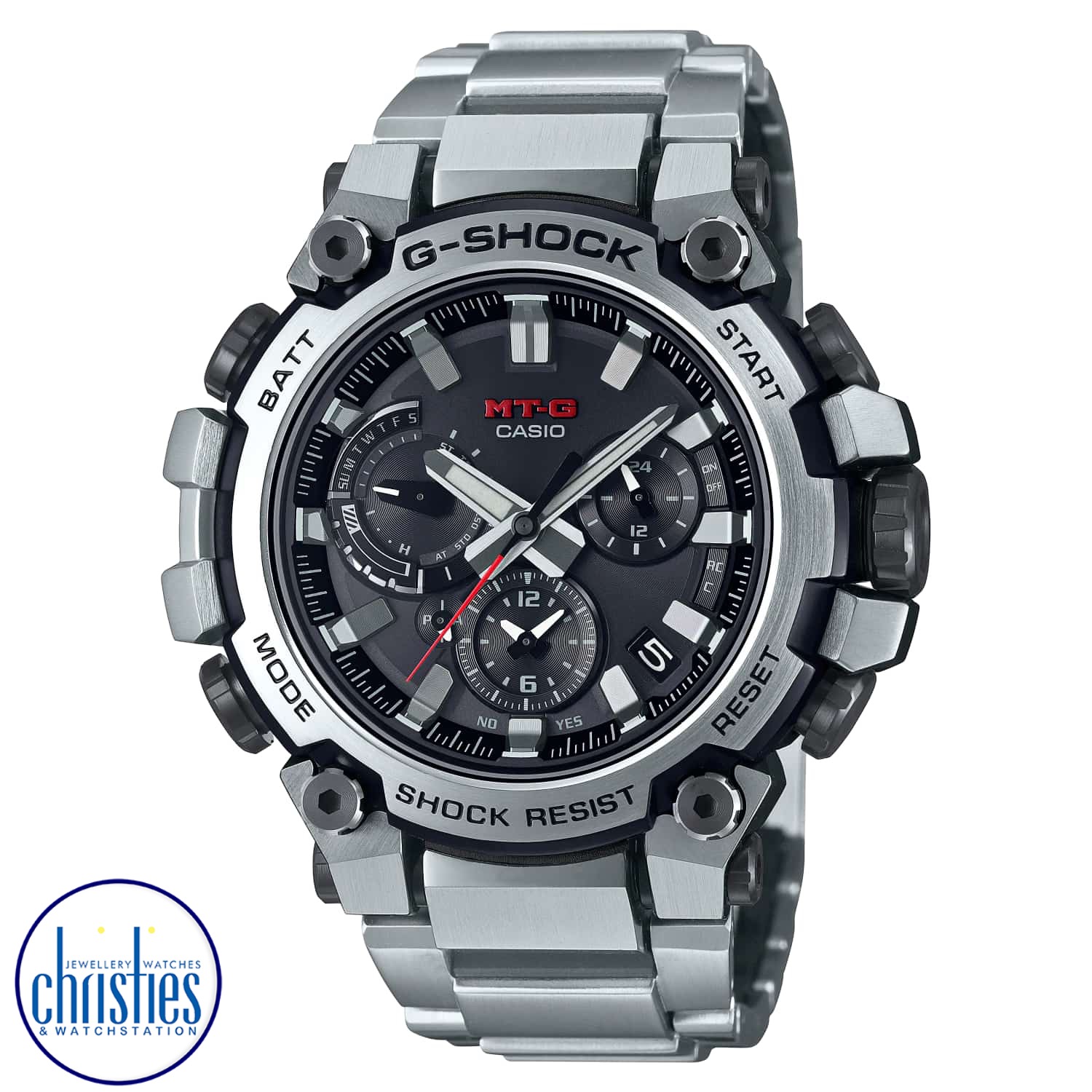 MTGB3000D-1A G-Shock Bluetooth Tough Solar Watch. Discover innovative form of great structural beauty, MT-G timepieces born of an entirely new design concept combining the resin used in the first G-SHOCK models with metal materials. g shock watches price