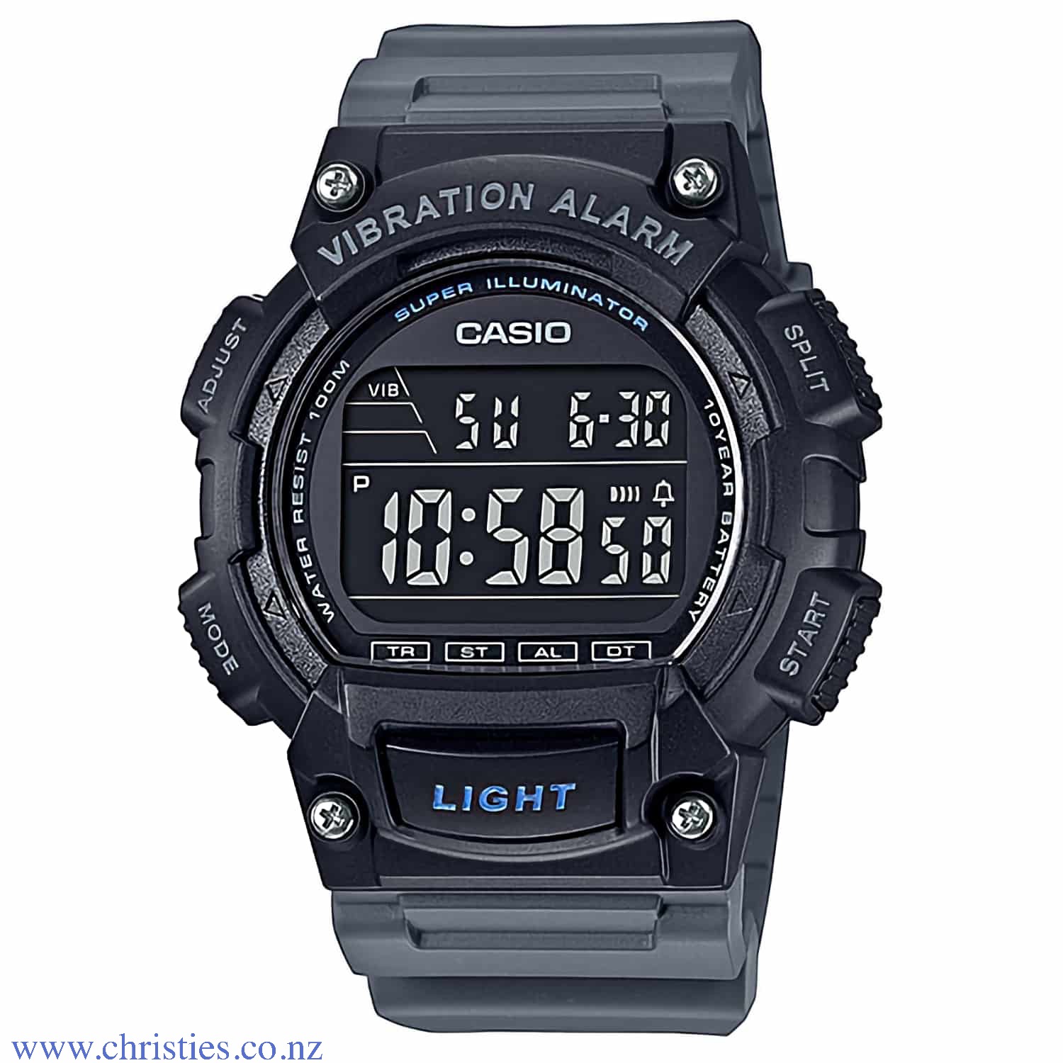W736H-8BV Casio Digital Alarm Chronograph Watch W-736H-8BV Afterpay W736H-8BV Casio Digital Alarm Chronograph Watch. Introducing a new colour for the multi-functional and sporty W-736H lineup. A light-on-dark LCD is both cool and fashionable. 10-year battery life virtually eliminates the need to worry about battery replac