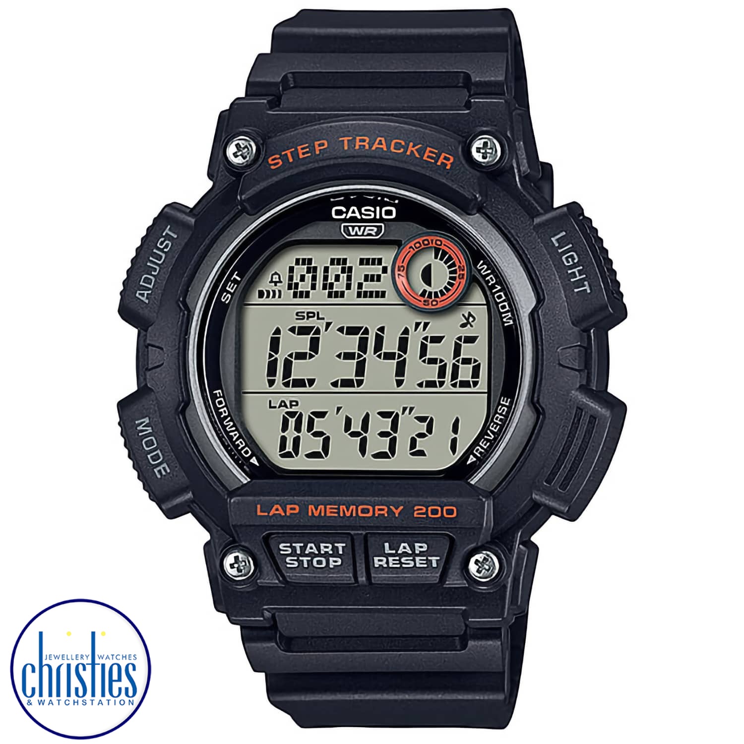 WS2100H-1AV Casio Step Tracker Runners WatchCasioprices nz