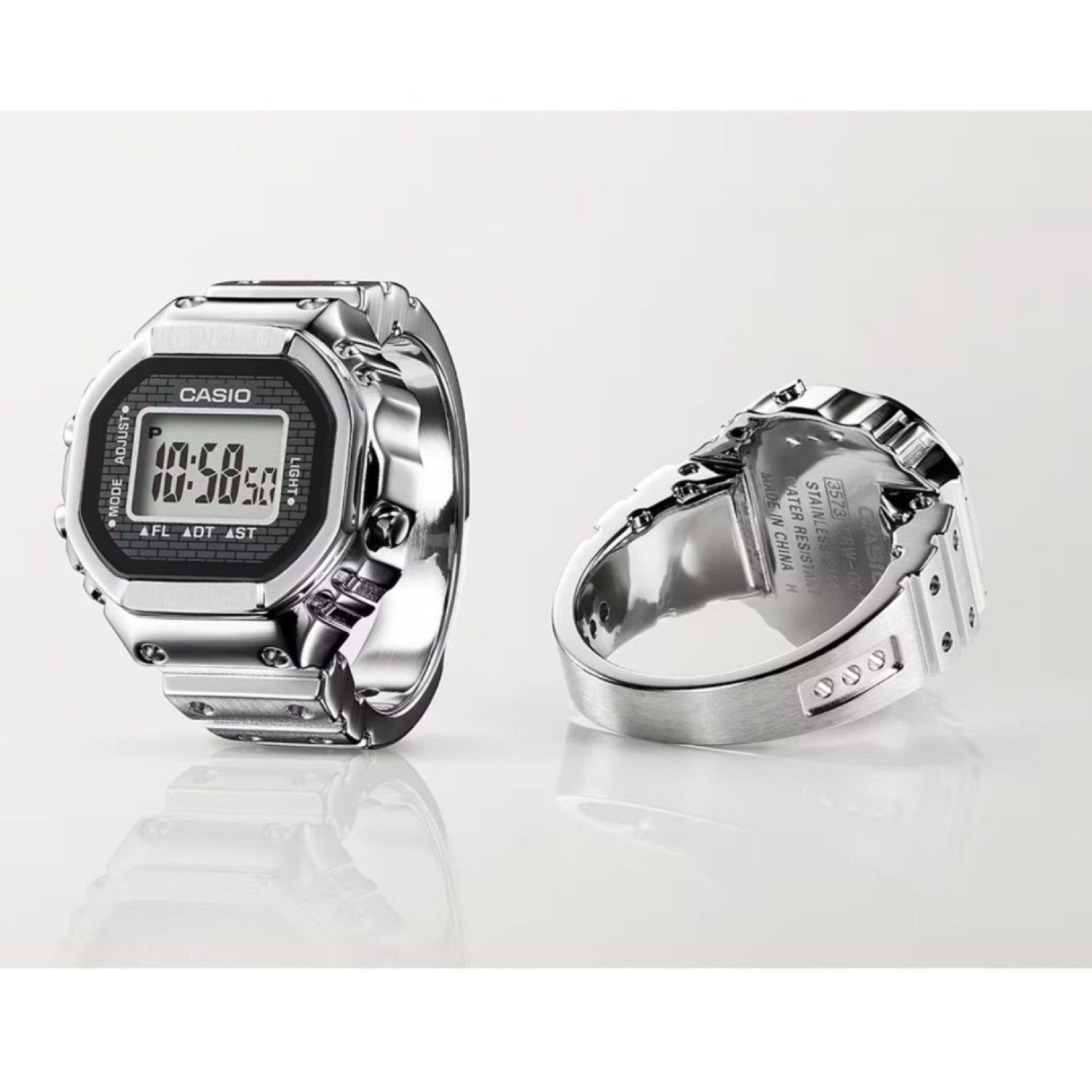 Casio CRW001-1D Ring Watch – Miniature Masterpiece | A tribute to G-Shock legacy in miniature form Casio CRW001-1D Ring Watch – Miniature Masterpiece in full-metal finish