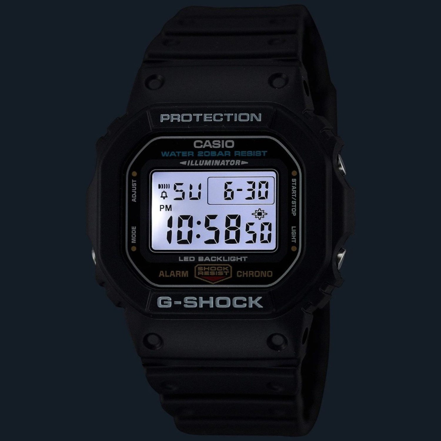 Christies Jewellery - DW5600UE-1D Casio G-Shock Watch Auckland NZ DW5600UE-1D Casio G-Shock Watch - Rugged Design with LED Backlight