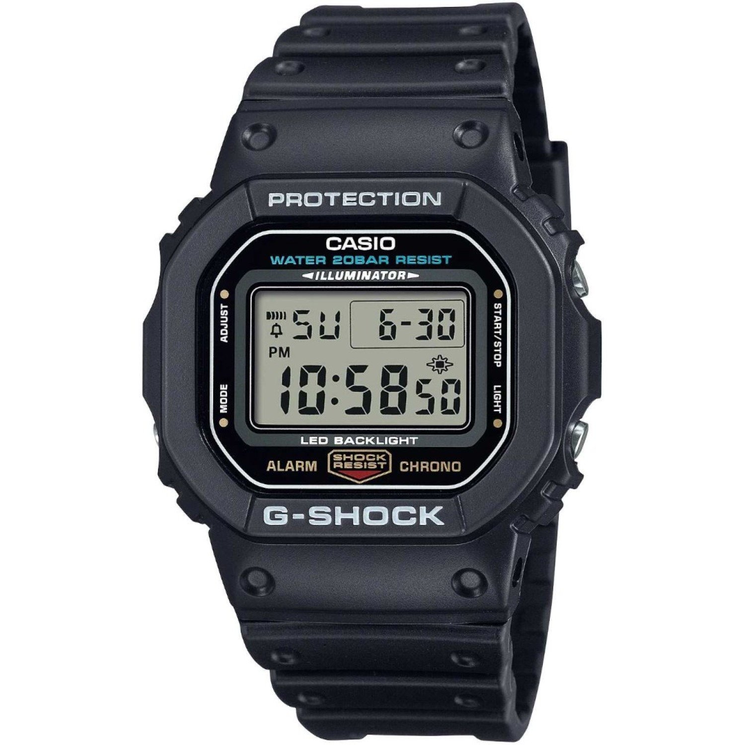 Christies Jewellery - DW5600UE-1D Casio G-Shock Watch Auckland NZ DW5600UE-1D Casio G-Shock Watch - Rugged Design with LED Backlight