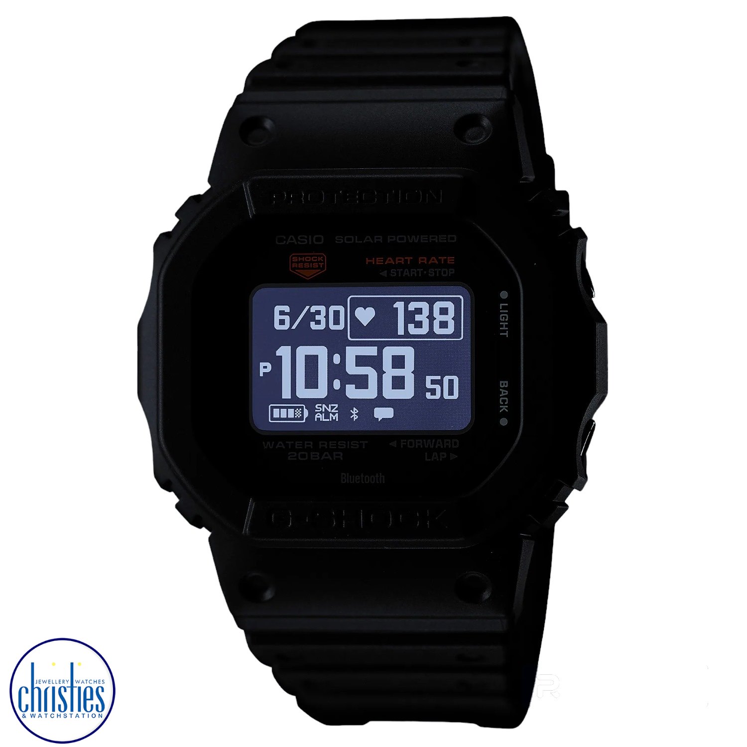 Christies Jewellery - DWH5600-1D G-Shock Heart Rate Monitor Watches DWH5600-1D G-Shock Heart Rate Monitor Watches DW-H5600-1 diamond jewellery