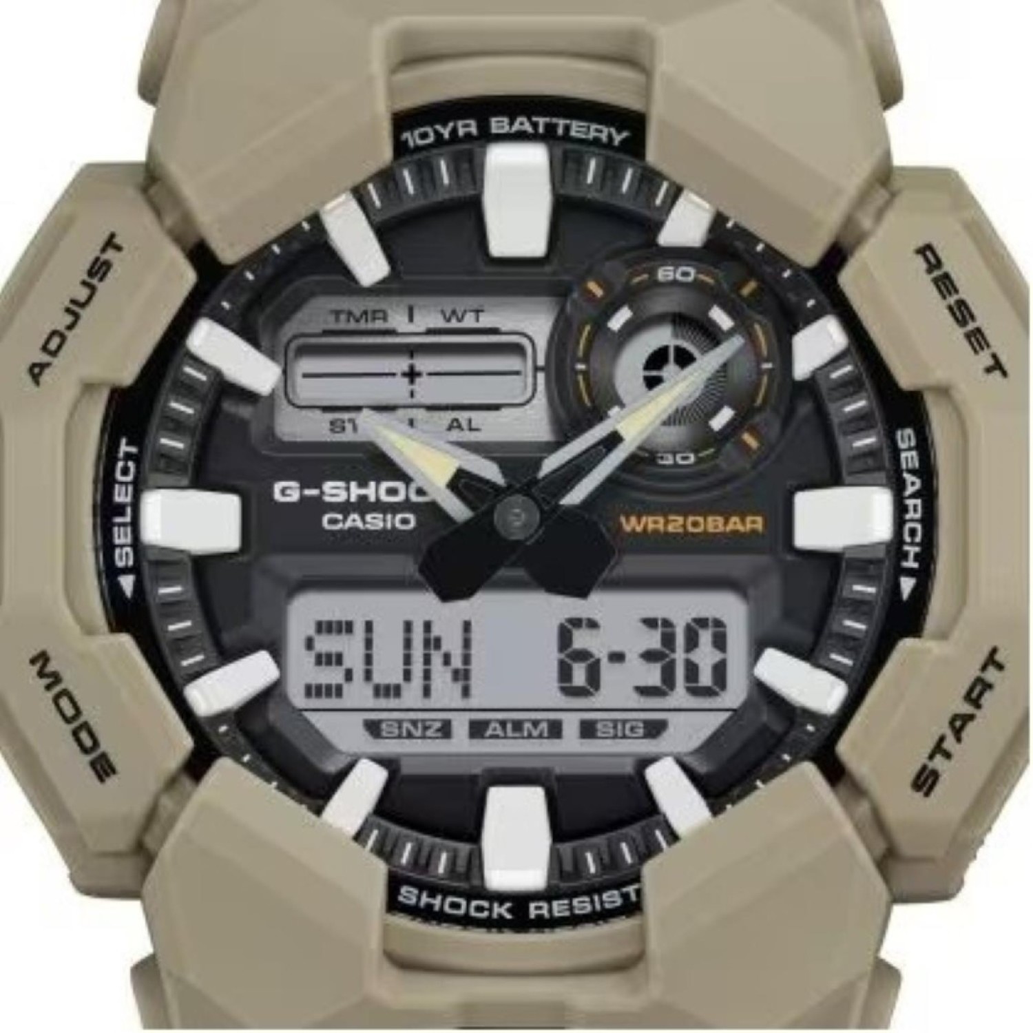 Christies Jewellery - GA010-5A G-Shock Analog-Digital Watch Auckland NZ GA010-5A G-Shock Analog-Digital Watch GA-010-5 G-Shock Christmas Sale | FREE Delivery | Gear up for the holidays with G-Shock: rugged precision meets festive discounts for a timepiece that stands out.
