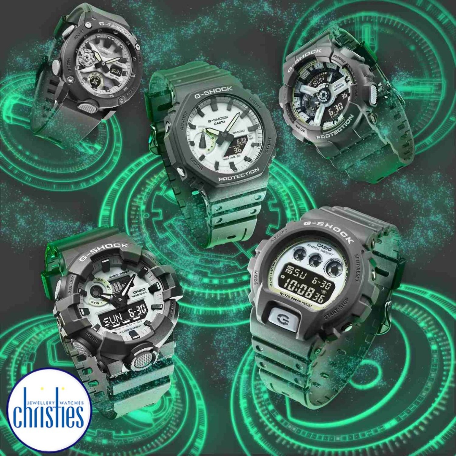 Christies Jewellery - GA110HD-8A G-Shock Hidden Glow Series Watch Watches Auckland NZ GA110HD-8A G-Shock Hidden Glow Series Watch GA-110HD-8A G-Shock Christmas Sale | FREE Delivery | Gear up for the holidays with G-Shock: rugged precision meets festive discounts for a timepiece that stands out.