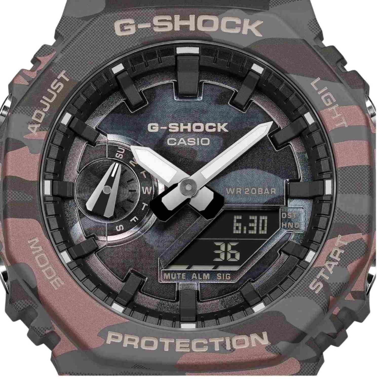GA2100CMD-8A G-Shock Digital-Analog Camouflage Watch – G-Shock Christmas Sale GA2100CMD-8A G-Shock Digital-Analog Camouflage Watch by G Shock