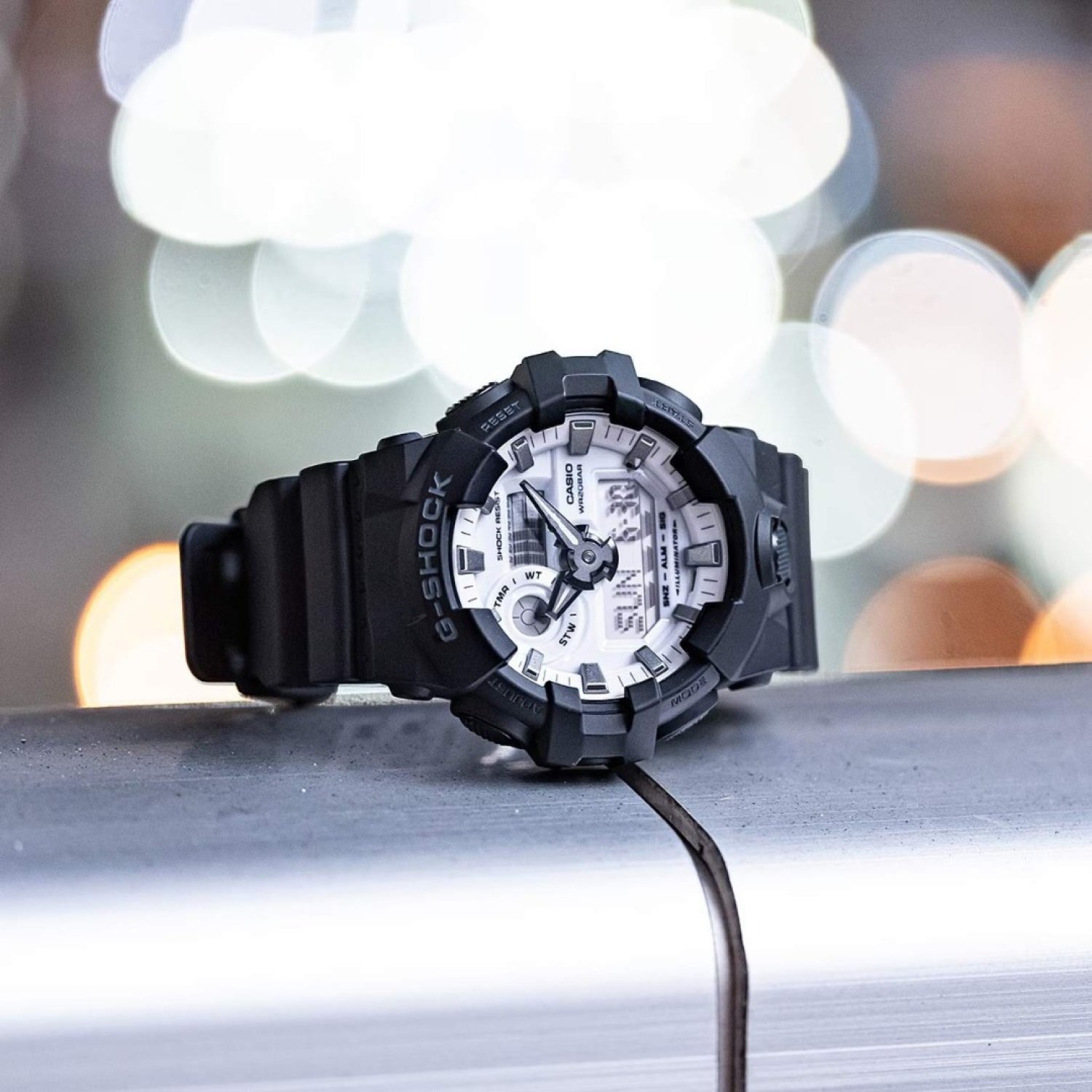GA700WD-1A G-Shock Analog-Digital Watch GA700WD-1A G-Shock Analog-Digital Watch by G-Shock | Dual Time with White Dial Watch