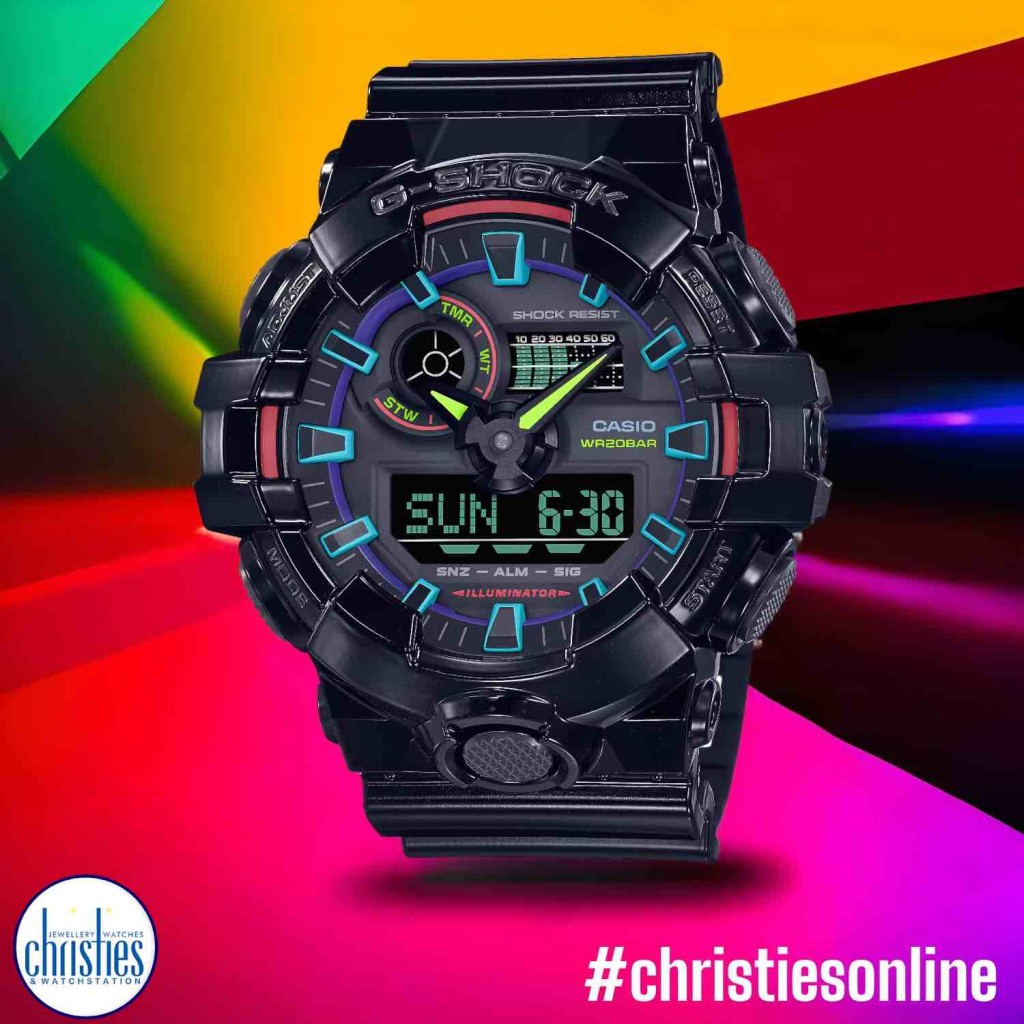カシオ  G-SHOCK  GA-700RGB GA-700RGB-1AJF | CASIO