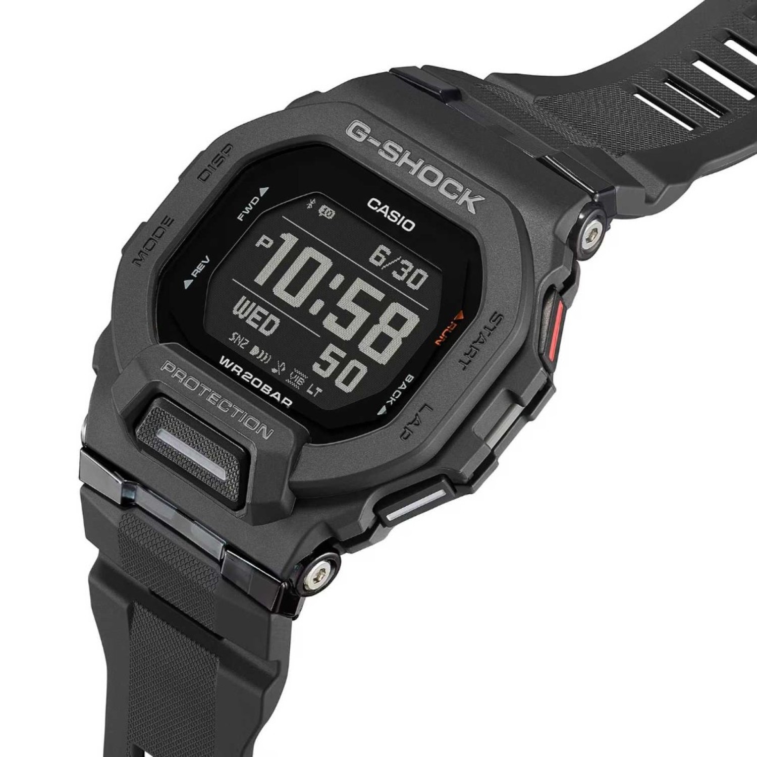 GBD200-1D Casio G-Shock G-SQUAD Watch GBD-200-1 Afterpay GBD200-1D Casio G-Shock G-SQUAD Watch. Say hello to some serious passion for sports with the G-SQUAD line of G-SHOCK watches. These models feature a square face design in colors chosen to calibrate with the most extreme workouts. Get in on the thinnest G-