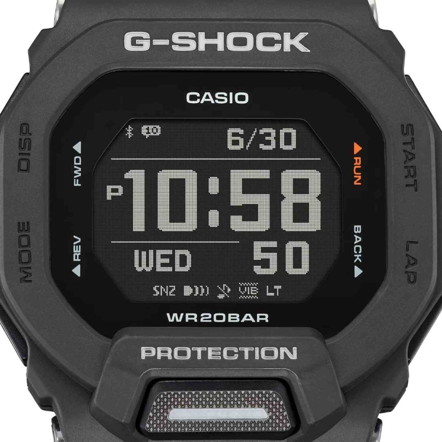 GBD200-1D Casio G-Shock G-SQUAD Watch GBD-200-1 Afterpay GBD200-1D Casio G-Shock G-SQUAD Watch. Say hello to some serious passion for sports with the G-SQUAD line of G-SHOCK watches. These models feature a square face design in colors chosen to calibrate with the most extreme workouts. Get in on the thinnest G-