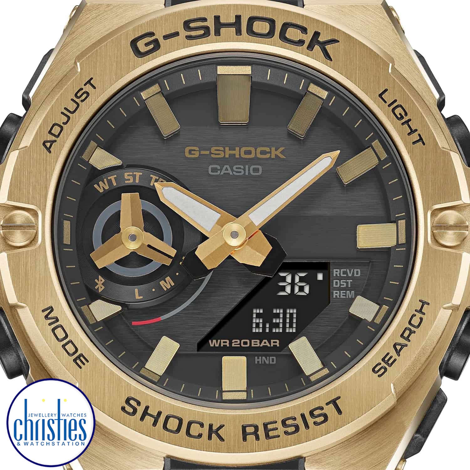 GSTB500GD-9A Casio G-Shock G-STEEL Solar Bluetooth Watch GST-B500GD-9A g-shock prices nz GSTB500GD-9A Casio G-Shock G-STEEL Solar Bluetooth Watch g-shock pascoes