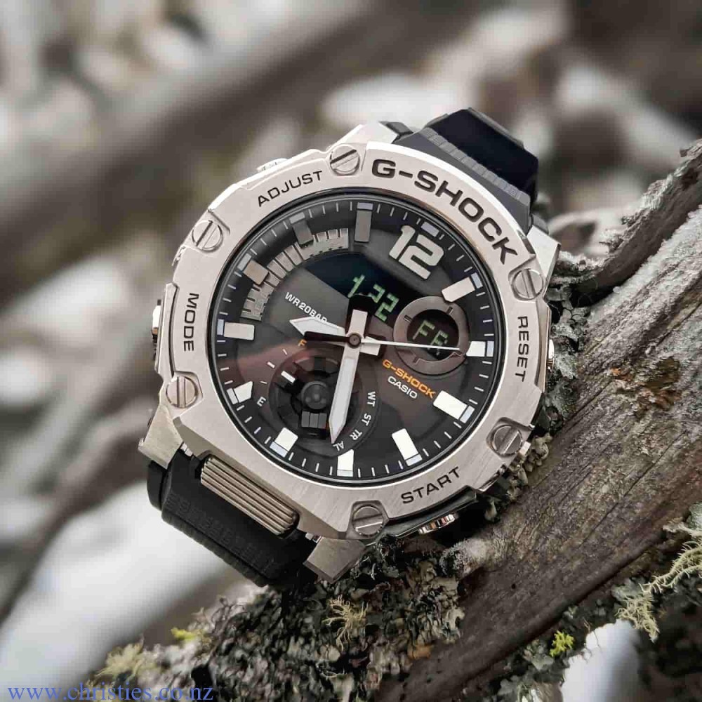 GSTB300S-1A Casio G-Shock G-STEEL Watch GST-B300S-1A Afterpay G-Shock GSTB300S-1A Casio G-Shock G-STEEL Watch. From G-SHOCK, the watch brand that is constantly setting new standards for timekeeping toughness, come new rugged style G-STEEL models that feature Carbon Core Guard structures. This new model adopts tough G-SHOCK