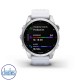 Garmin fenix 7S Watch Silver with Whitestone Band garmin fenix 7 stockists nz