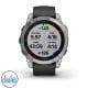 Garmin fenix 7X  Sapphire Solar Titanium with Carbon Grey DLC Vented Titanium Band 