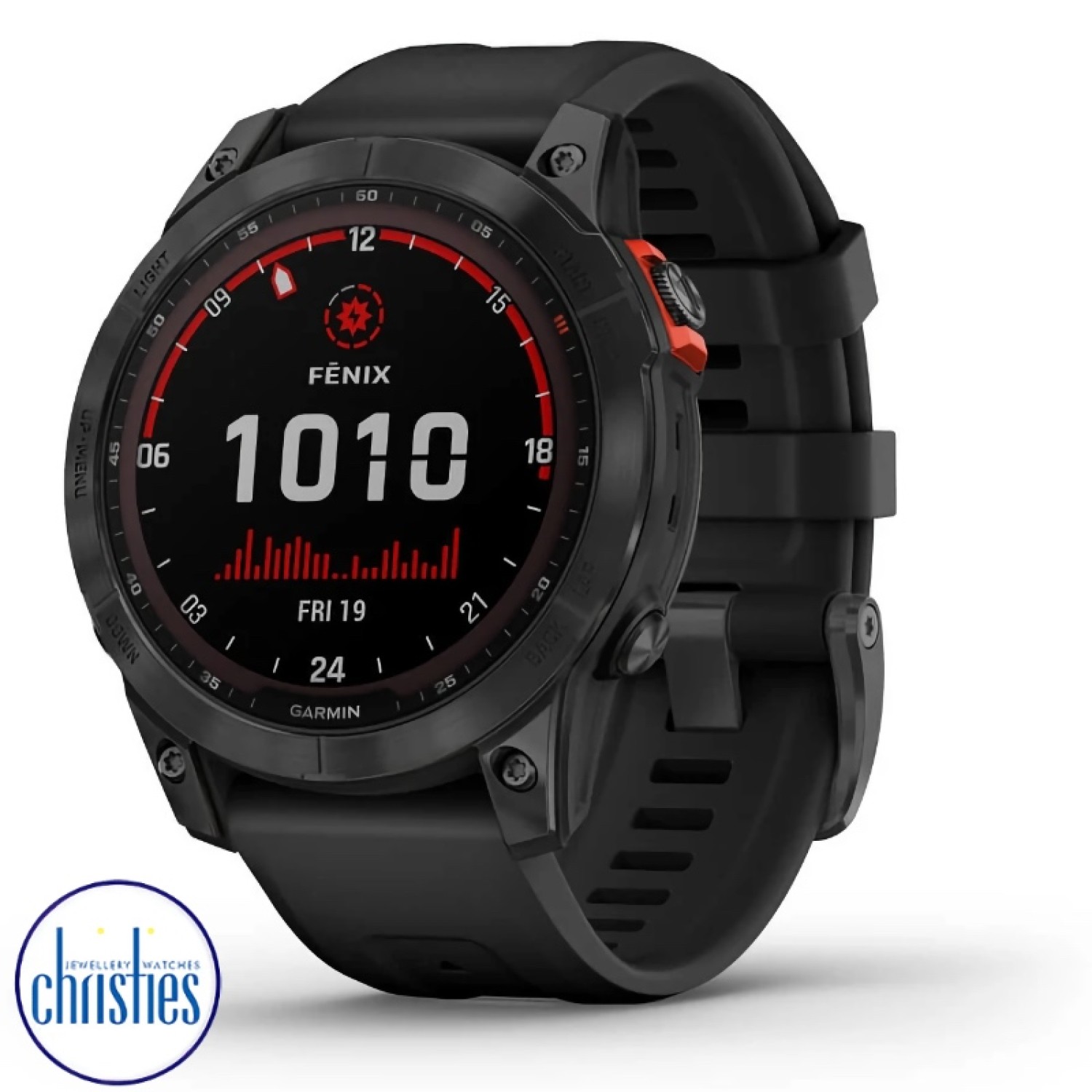 fēnix® 7 Solar Edition Slate grey with black band 010-02540-11 Watches Auckland