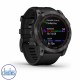 Garmin fenix 7X Sapphire Solar Grey DLC Titanium & Black Band Garmin watches pascoes