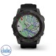 Garmin fenix 7X Sapphire Solar Grey DLC Titanium & Black Band Garmin watches pascoes