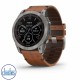 Garmin fenix 7X Sapphire Solar Titanium & Chestnut Leather Band 010-02541-20 Garmin fenix 7X Sapphire Solar Titanium & Chestnut Leather Band