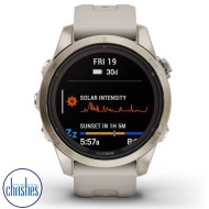 fēnix® 7S Pro Sapphire Solar Edition Soft Gold with Light Sand Band