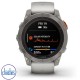 fēnix® 7 Pro – Sapphire Solar Edition Titanium with Fog Grey Ember Orange Band 010-02777-22 Watches Auckland