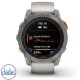 Christies Jewellery - fēnix® 7 Pro – Sapphire Solar Edition Titanium with Fog Grey Ember Orange Band Watches Auckland NZ fēnix® 7 Pro – Sapphire Solar Edition Titanium with Fog Grey Ember Orange Band 010-02777-22 Watches Auckland