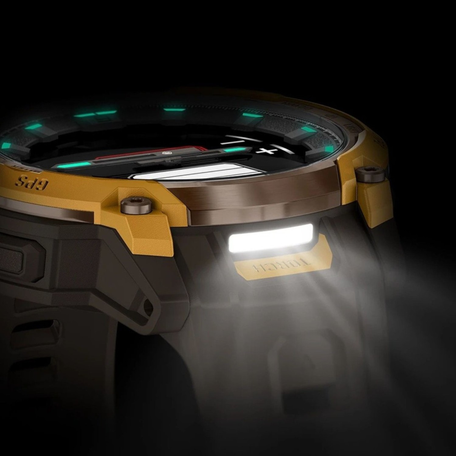 Garmin Instinct Crossover AMOLED Watch – Model 010-03398-01 with rugged GPS, analog hands, and AMOLED display.