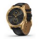 Garmin vívomove® Luxe 24K Gold IP Stainless Steel Case with Black Embossed Italian Leather Band Vívomove® 010-02241-02 - NZ Garmin vívomove Luxe 24K Gold IP Stainless Steel Case with Black Embossed Italian Leather Band. Stylish, traditional analog watch design with real watch hands, including a touchscreen display only visible when you need it Domed sapphire crystal lens and