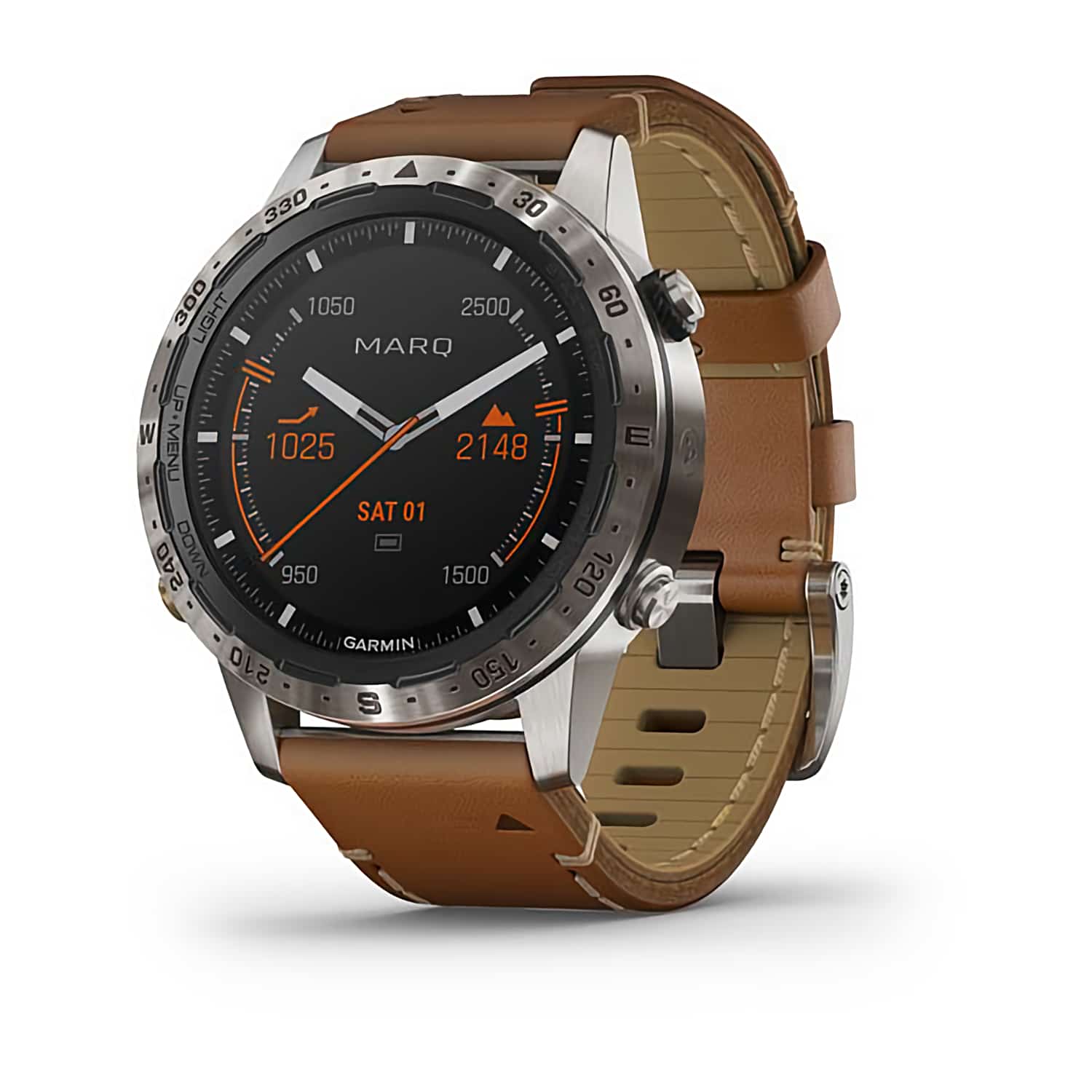 Garmin MARQ Adventurer Modern Tool Watch. Whether you climb the highest peaks or are inspired by those who do, MARQ™ Adventurer is the luxury modern tool watch that compels you to push further. So you can stand on top of the world with an extraordinary in
