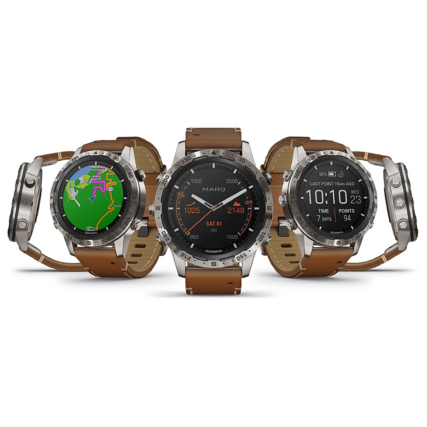 Garmin MARQ Adventurer Modern Tool Watch 010-02006-28 Garmin MARQ Adventurer Modern Tool Watch. Whether you climb the highest peaks or are inspired by those who do, MARQ™ Adventurer is the luxury modern tool watch that compels you to push further. So you can stand on top of the world with an extraordinary in