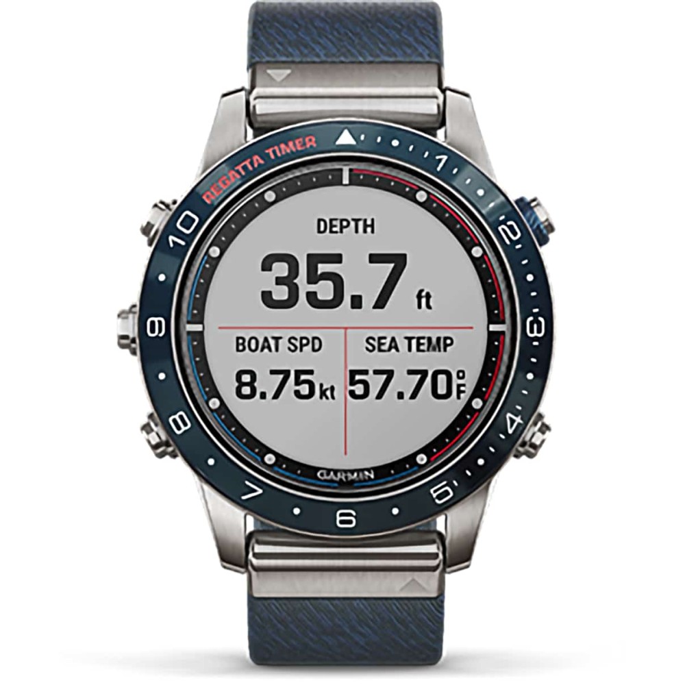 Garmin MARQ Captain Modern Tool Watch 010-02006-08 Garmin MARQ Captain Modern Tool Watch. Whether you own the cup or are inspired by those who do, MARQ™ Captain is the luxury modern tool watch that shows your passion for life at sea. For the master tactician who delivers exceptional performance in any con