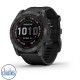 Garmin fenix 7X Sapphire Solar Grey DLC Titanium & Black Band Garmin watches pascoes