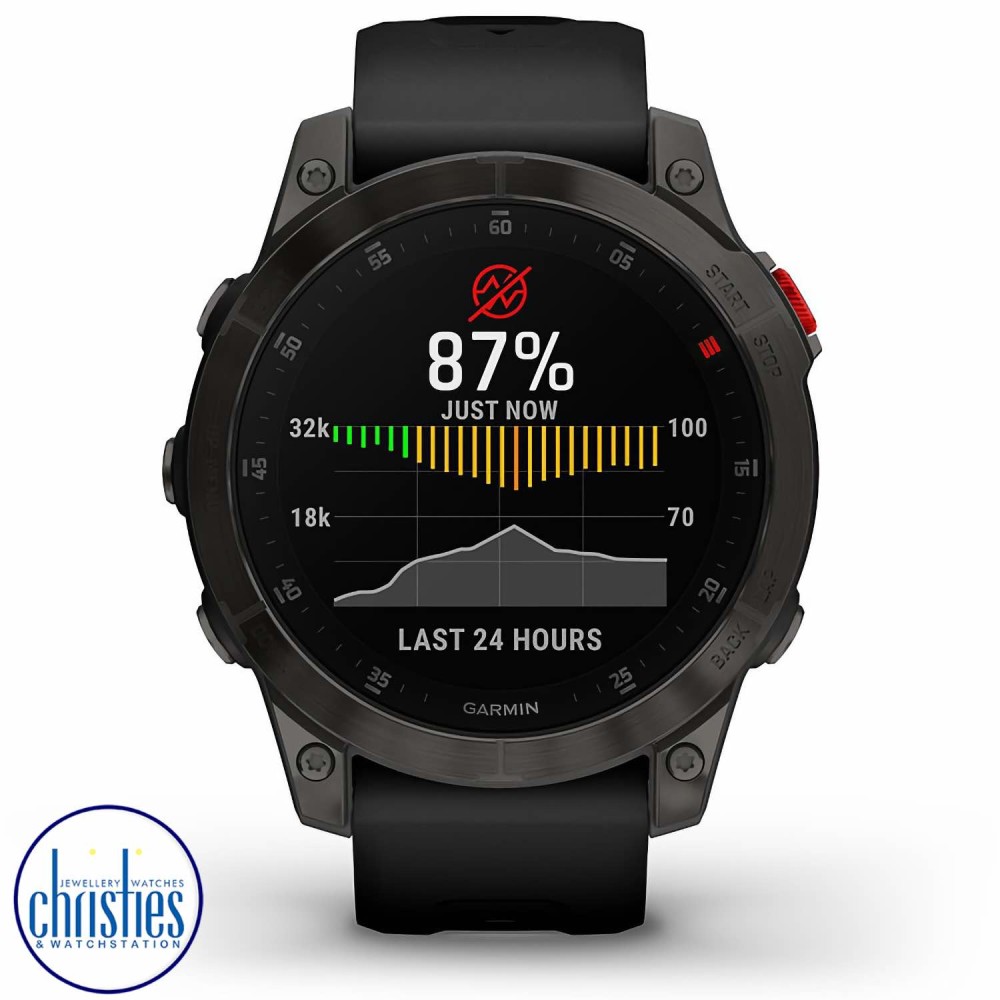 Garmin epix Gen 2 Sapphire Black Titanium Premium Active Smartwatch