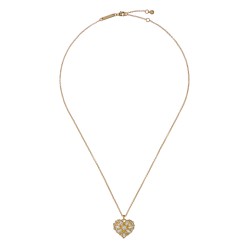 CHERISH: Crystal Cluster Heart Locket Pendant Necklace TBJ3981-02-02