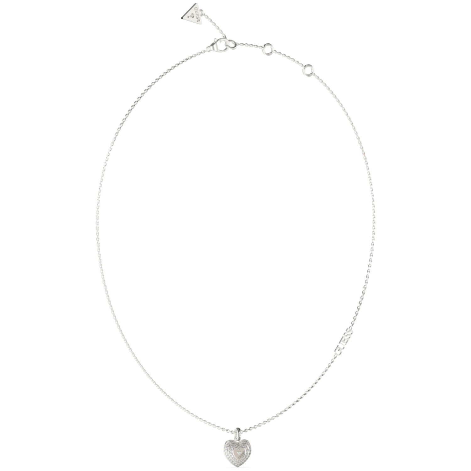 GUESS 16-18" Crystal Mini Heart Necklace JUBN04030JWRHT/U – Guess Jewellery Auckland | GUESS jewellery effortlessly transitions from daytime to nighttime wear, Fast Free Delivery from Auckland GUESS 16-18" Crystal Mini Heart Necklace JUBN04030JWRHT/U by Guess Jewellery