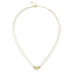 GUESS 16-18" Marine Pave Link Necklace JUBN06220JWYGT/U